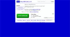 Desktop Screenshot of 2buygiftcards.com